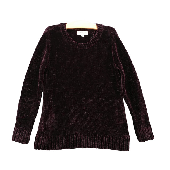 Orvis Women's Knit Sweater Purple Medium Long Sleeve Crew Neck Regular Fit - Picture 1 of 11